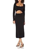 The Drop Women's Corbin Long-Sleeve Halter Detail Cut-Out Midi Dress | Amazon (US)