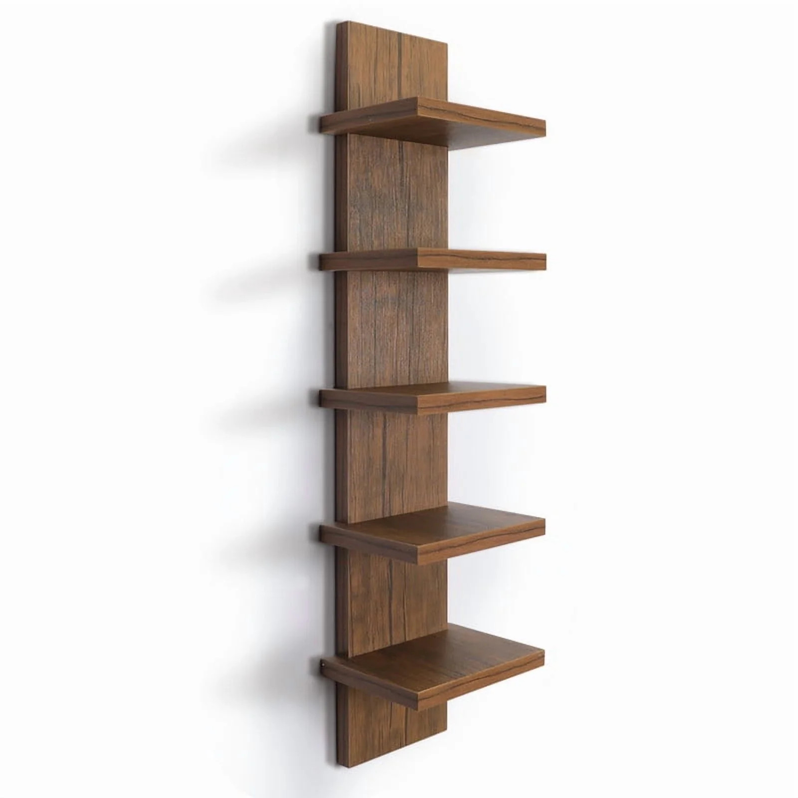 5 Tier Wall Shelf Unit, Brown Wall Shelf, Multifunctional Display Floating Shelf, Bedroom and Hom... | Walmart (US)