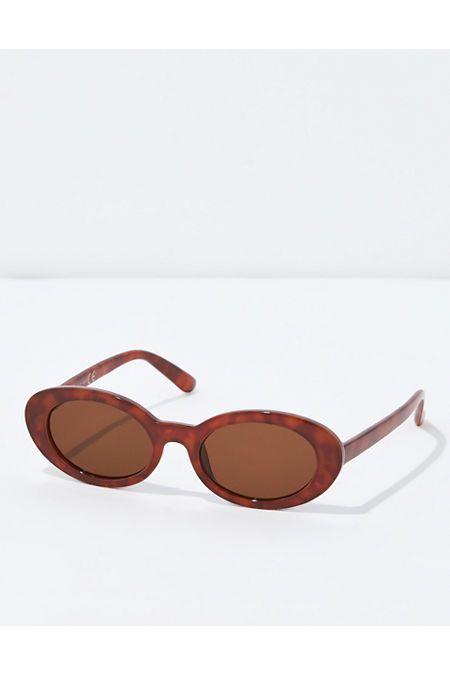 AE Tortoise Oval Sunglasses | American Eagle Outfitters (US & CA)