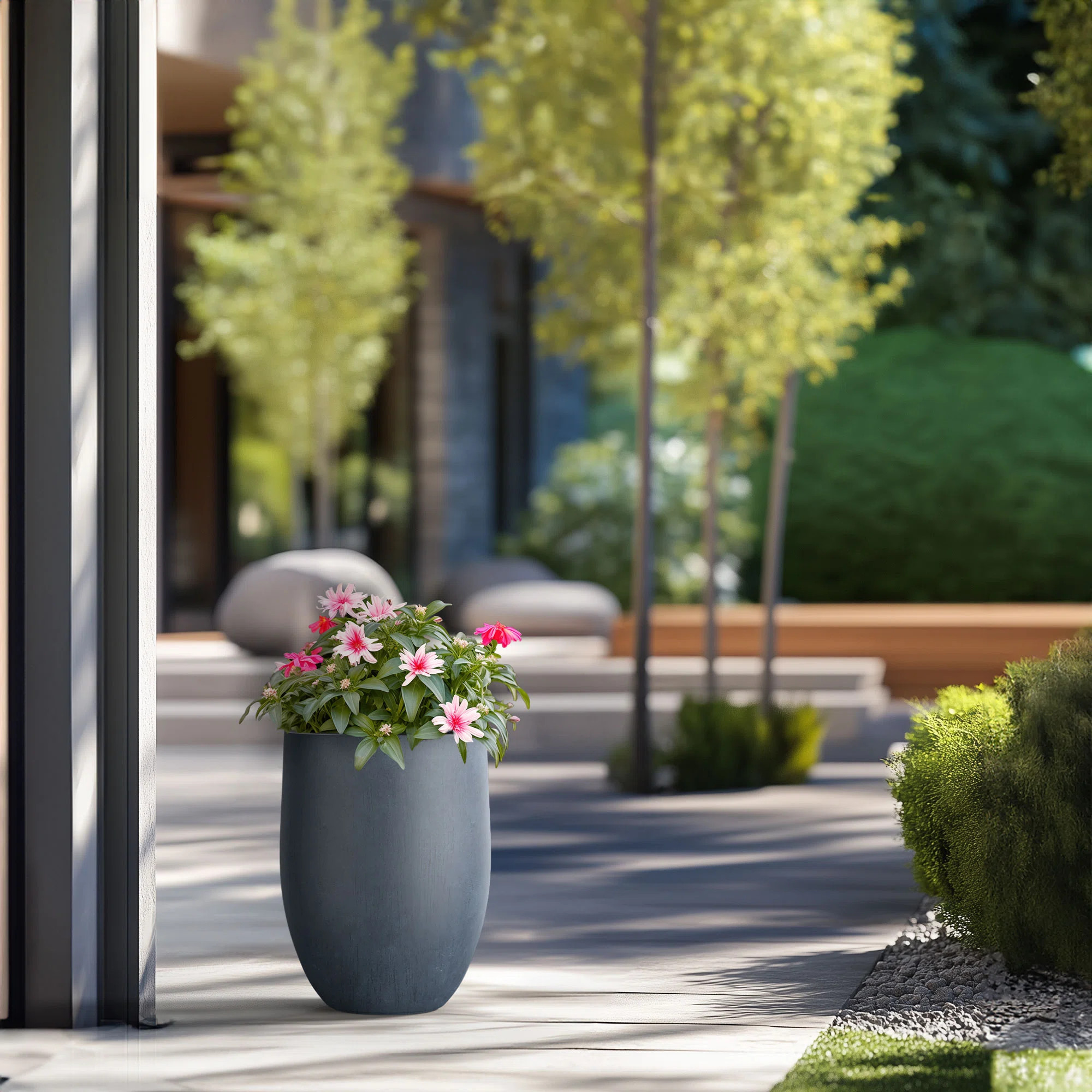 Wrought Studio™ Irmelie Cement Pot Planter & Reviews | Wayfair | Wayfair North America