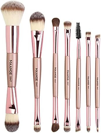 Palarn Double Sided Makeup Brushes 7Pieces, Double Ended Makeup Brushes Set, Professional Eye sha... | Amazon (US)