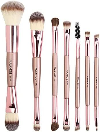 Palarn Double Sided Makeup Brushes 7Pieces, Double Ended Makeup Brushes Set, Professional Eye sha... | Amazon (US)
