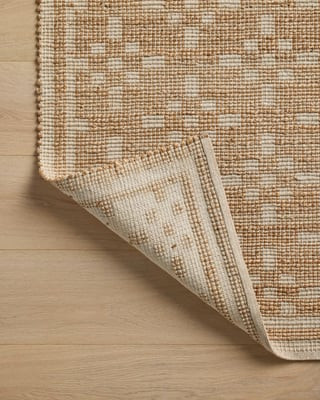 Judy JUD-07 Natural/Ivory Jute/Cotton Handwoven Area Rug | Rugs Direct