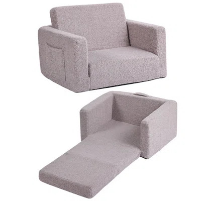 Kids Sofa, 2 In 1 Kids Fold Out Chair Convertible Sofa To Lounger | Wayfair North America