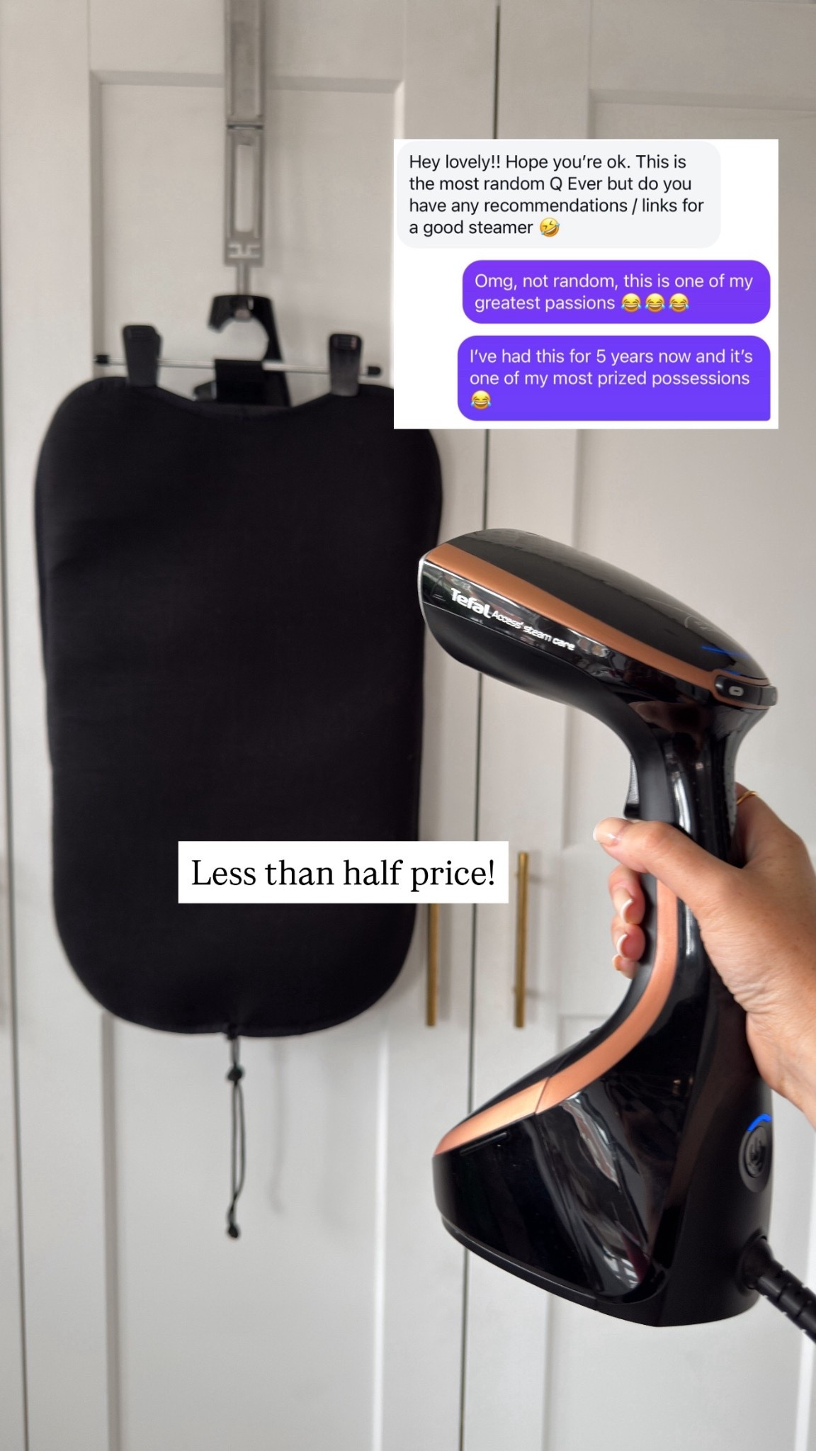 The best steamer! This is an absolute essential for getting the creases out of my delicate pieces as well as day to day wear. It’s a great investment for your spring summer wardrobe too!

#LTKsale #LTKspring #LTKhome