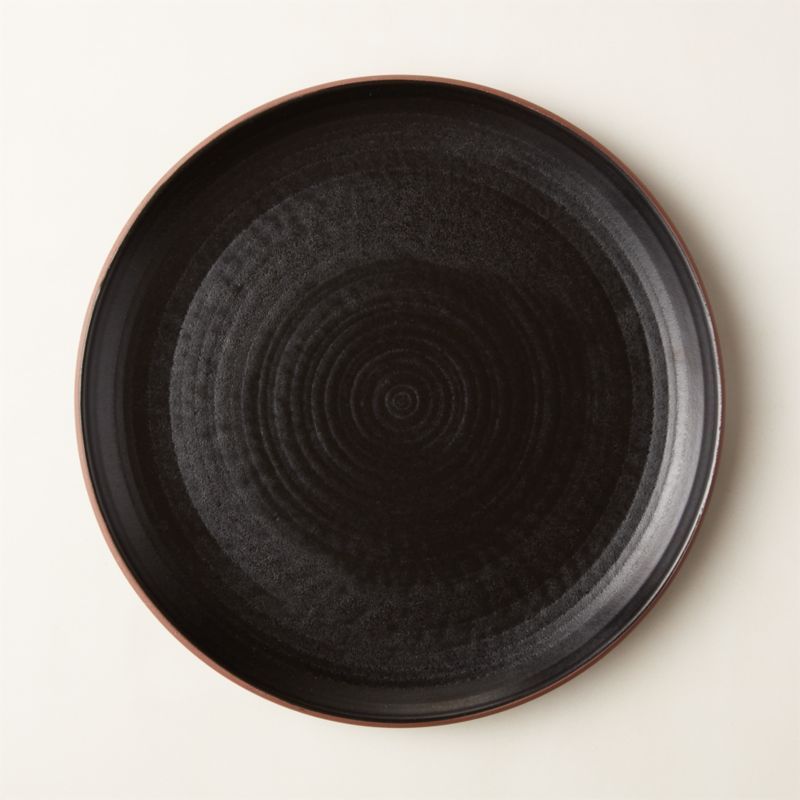 Madera Black Terracotta Dinner Plate + Reviews | CB2 | CB2