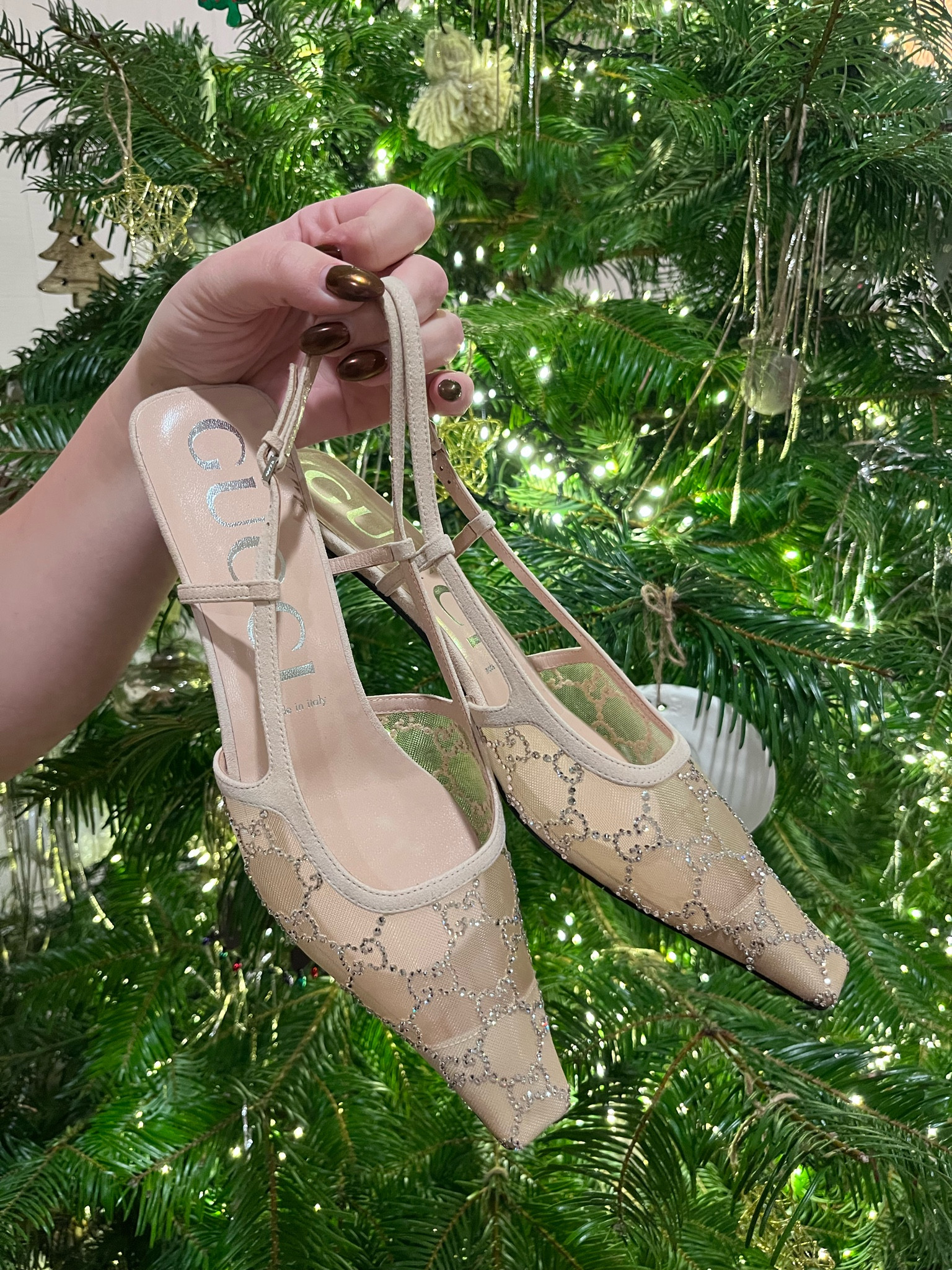 The perfect holiday shoe! 
So pretty they could almost be hung on the tree. 

#LTKGiftGuide #LTKshoecrush #LTKHoliday