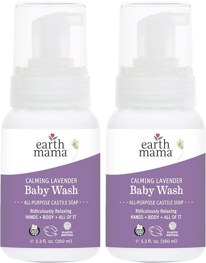 Earth Mama Calming Lavender Baby Wash Liquid Foaming Hand Soap, Organic All-Purpose Lavender Body... | Amazon (US)