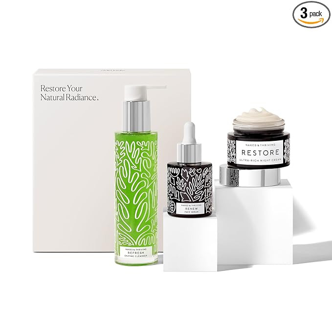 Naked & Thriving The Advanced Renewal Routine | Restore Ultra-Rich Night Cream (50g) + Refresh Ge... | Amazon (US)