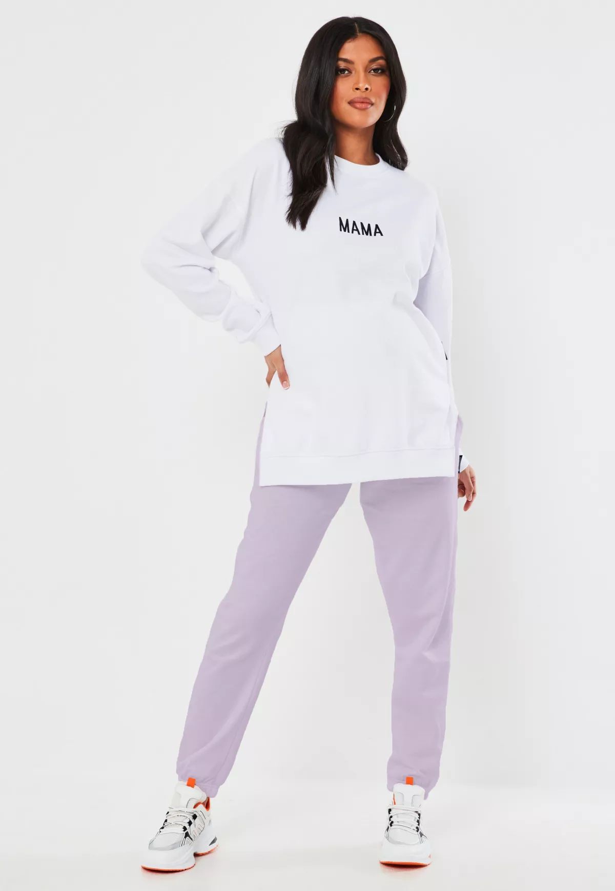 Missguided - Lilac 90s Maternity Joggers | Missguided (US & CA)