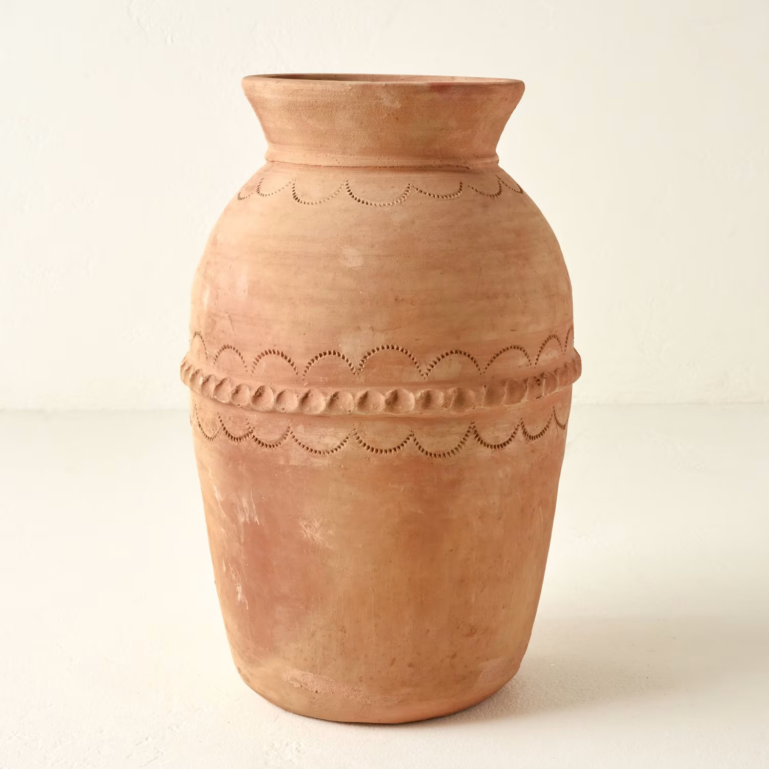 Rope Detail Terracotta Textured Vessel | Magnolia