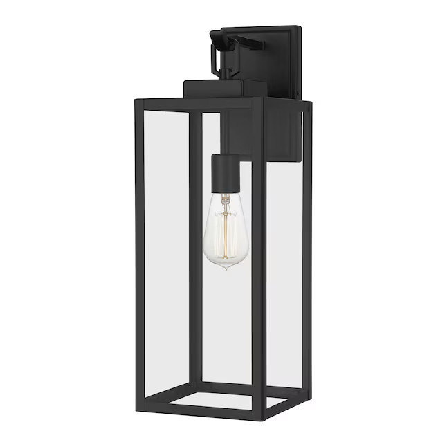 Quoizel Breitling 1-Light 20-in Matte Black Outdoor Wall Light | Lowe's