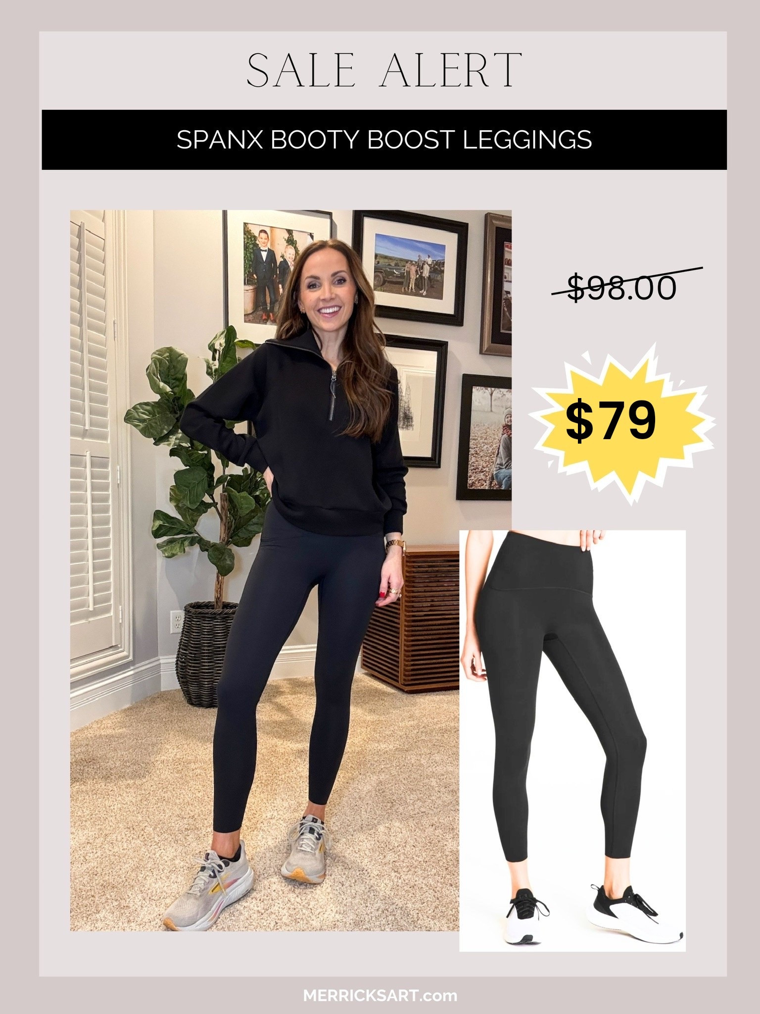 The brushed Spanx booty boost leggings are marked down! You’ll love these leggings- such high quality 

#LTKSaleAlert