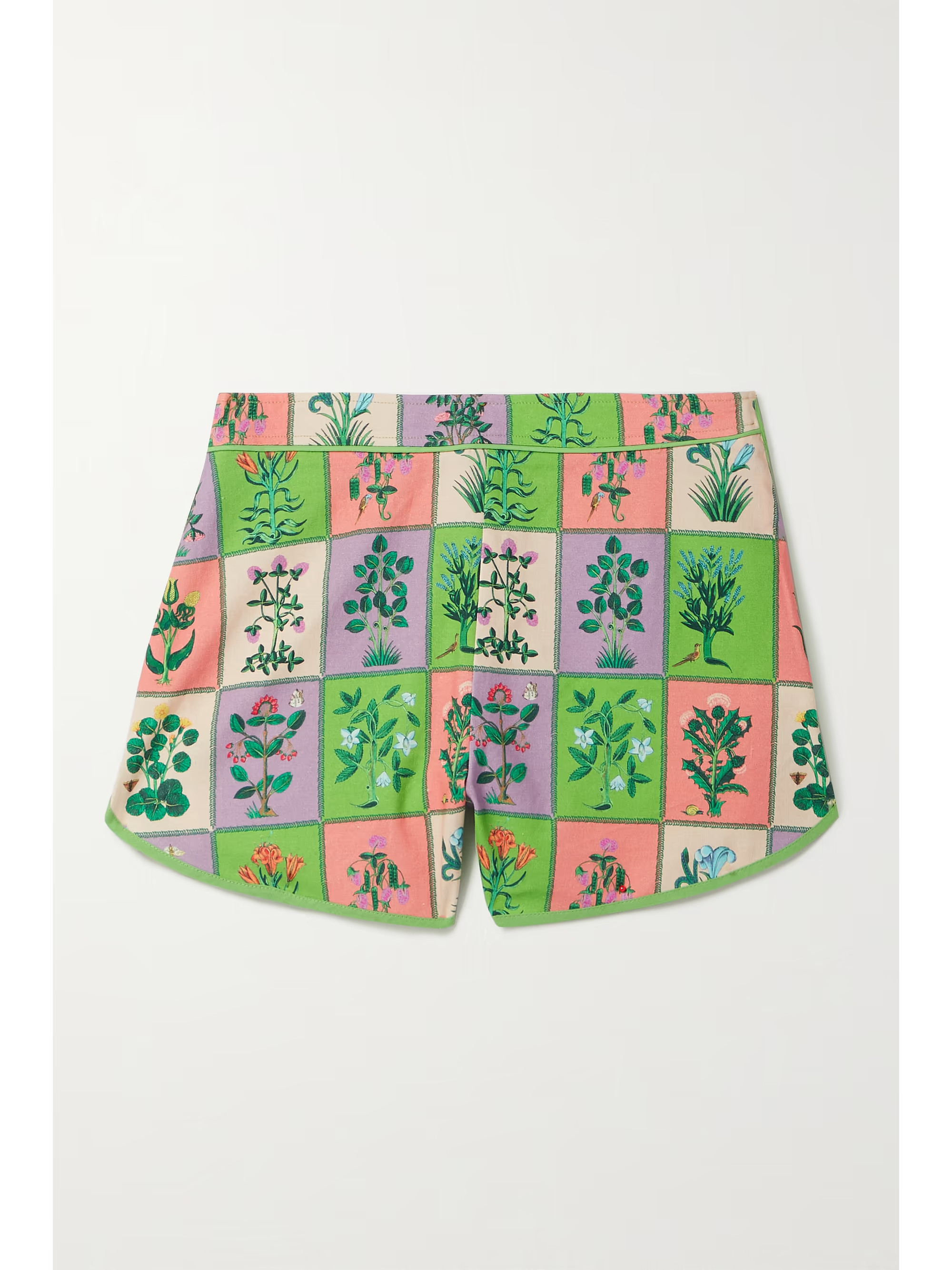 Nico floral-print linen-blend shorts | NET-A-PORTER (US)