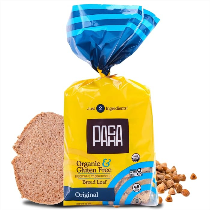 Pacha Buckwheat Bread - Certified Organic, Gluten-Free, Vegan, Sourdough - 22 OZ | Amazon (US)