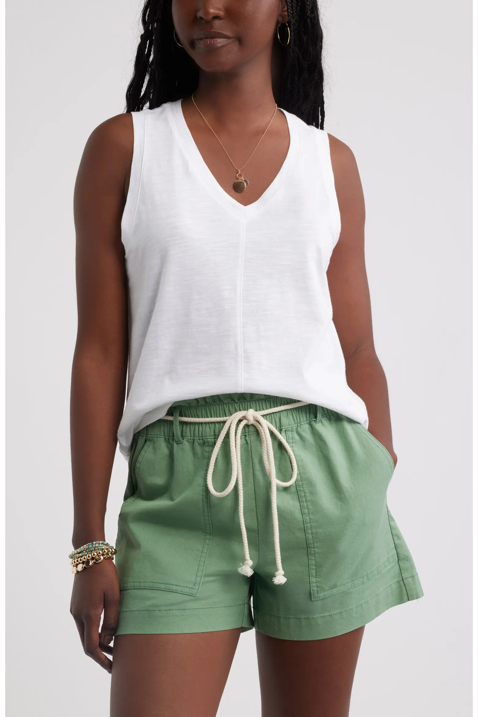 Cotton Blend Slub Swing Tank (Women) | Nordstrom | Nordstrom