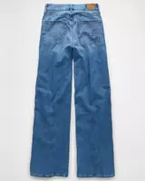 AE Dreamy Drape Stretch Curvy Super High-Waisted Baggy Wide-Leg Jean | American Eagle Outfitters (US & CA)