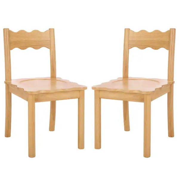 SAFAVIEH Home Nolly Scallop Dining Chair (Set of 2) - 20"W x 19"D x 34"H | Bed Bath & Beyond