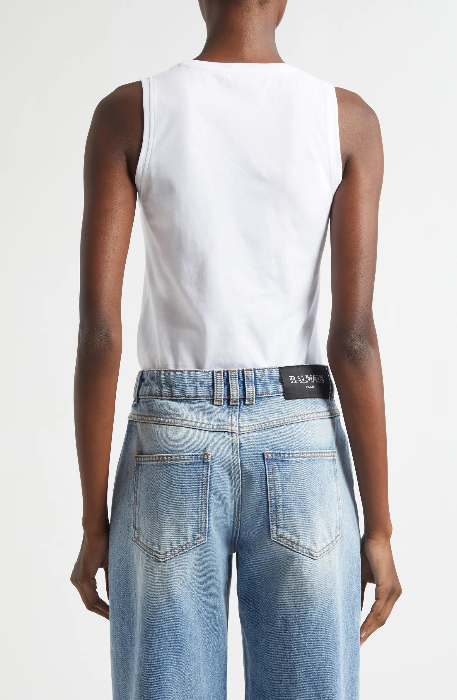 Balmain Logo Graphic Tank | Nordstrom | Nordstrom