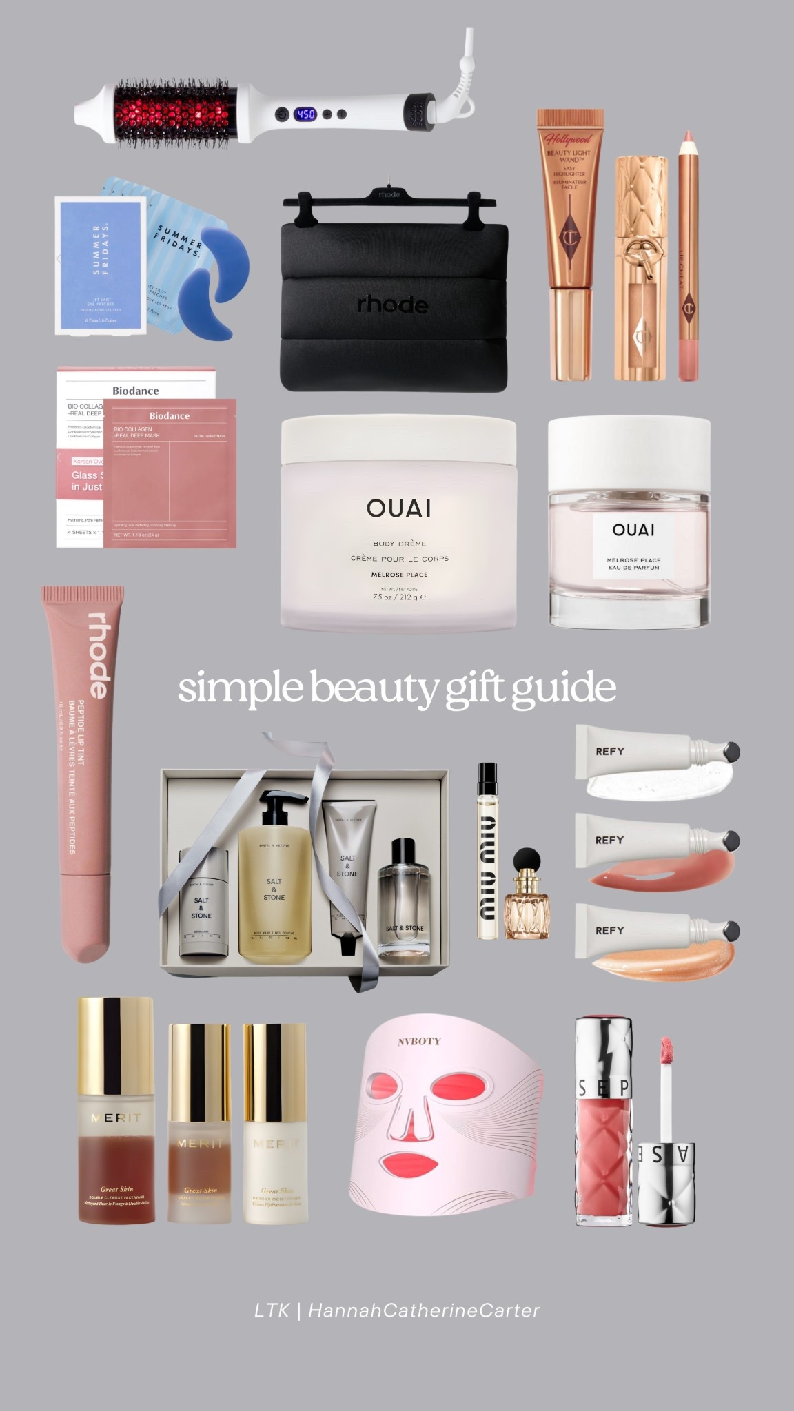 simple beauty gift guide 🩶

#makeup #skincare #giftguide #forher 

#LTKGiftGuide #LTKselfcare #LTKBeauty