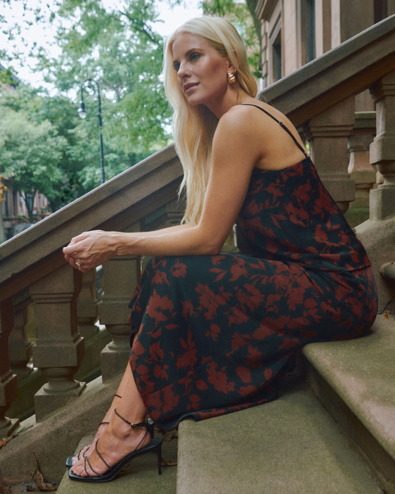 Matte Satin Midi Skirt | Abercrombie & Fitch (US)