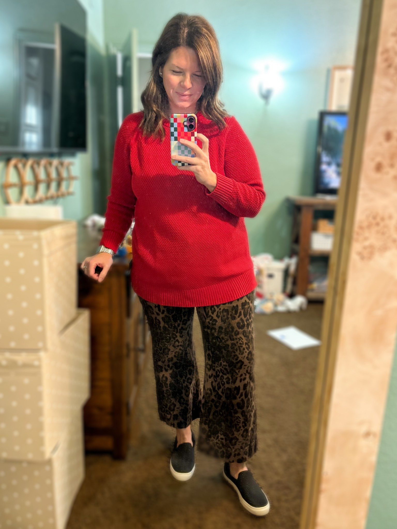Ignore the mess, bad lighting, and pixelated blur effect - DON’T ignore these pants! I love them! 

True to size. Stretchy and so comfy!

#LTKWorkwear #LTKFindsUnder50 #LTKMidsize