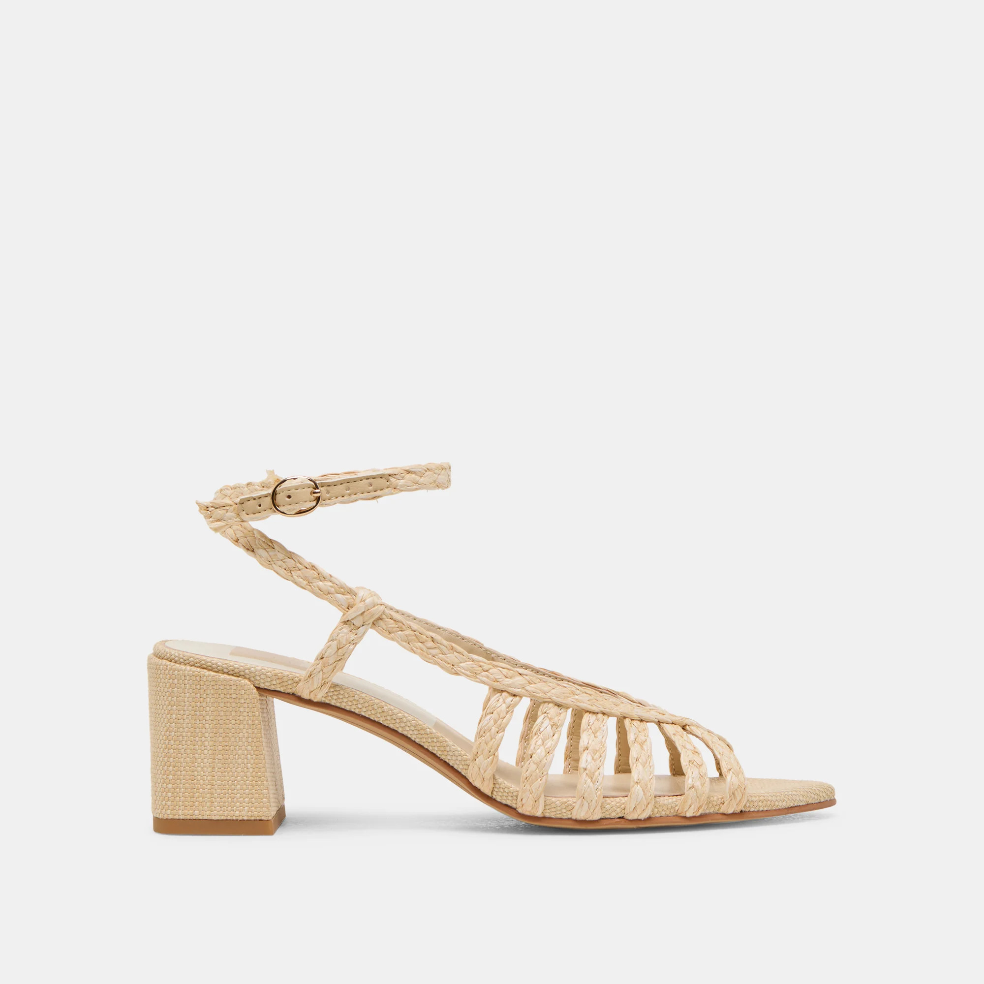 YASMIN HEELS NATURAL RAFFIA | DolceVita.com