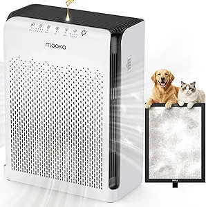 MOOKA Air Purifiers for Home Pets Large Room 2200ft² with ECO Mode, 20dB Ultra-Quiet HEPA Air Fi... | Amazon (US)