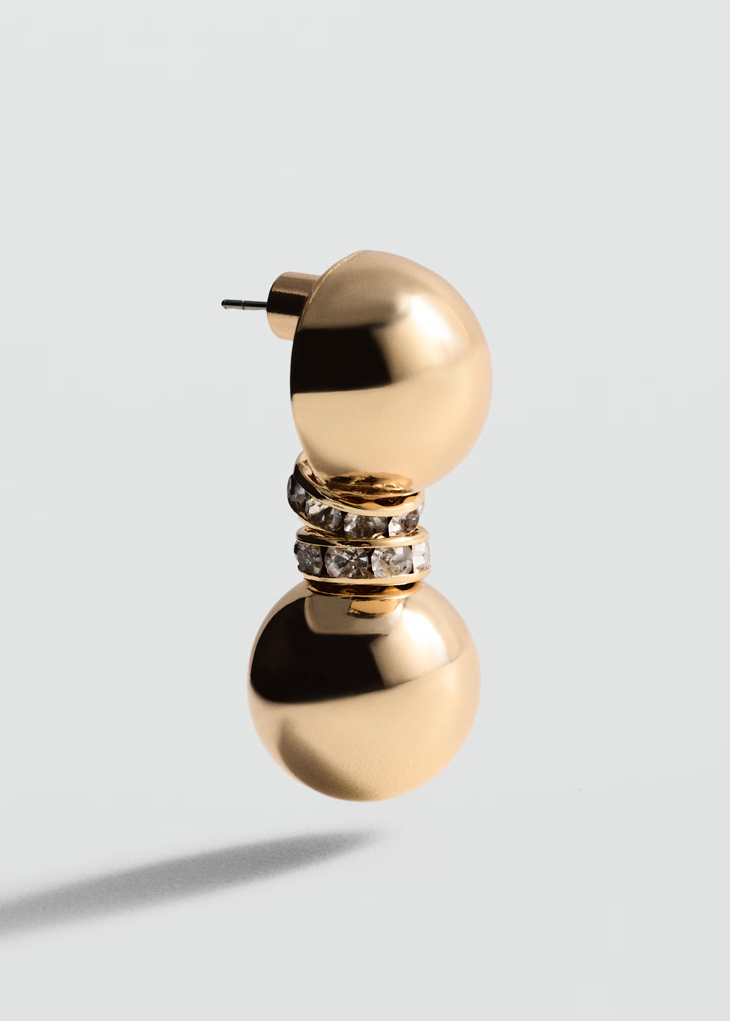 Earrings with combined crystals - Woman | MANGO United Kingdom | MANGO (UK)