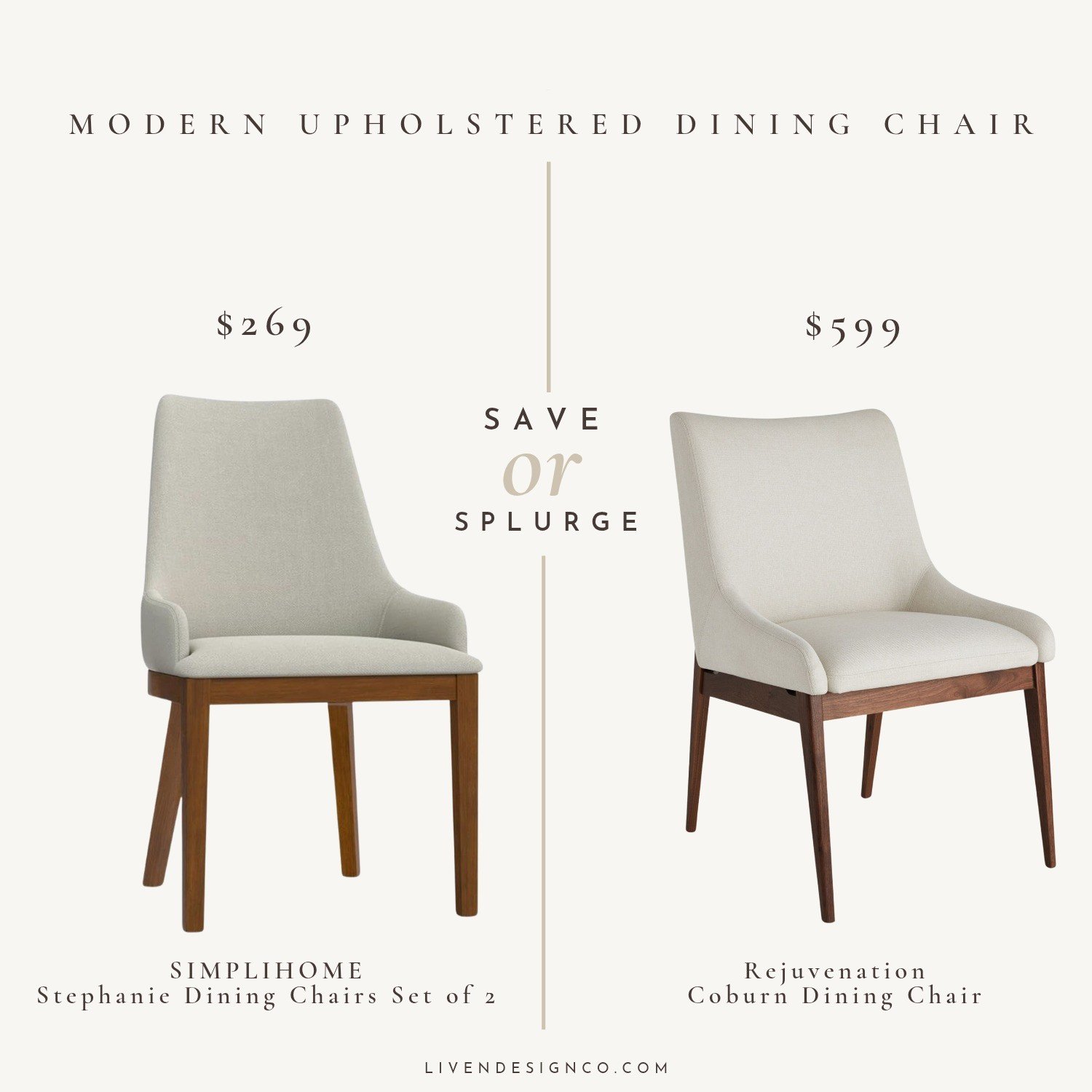 Modern upholstered dining chair. Dupe. Look for less. Copycat. Rejuvenation dining chair. Dining room. Wood legs dining chair 

#LTKSeasonal #LTKHome #LTKSaleAlert