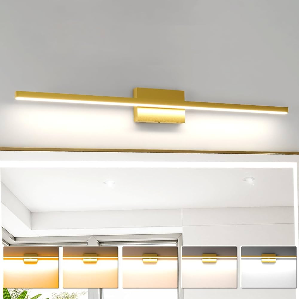 VOLISUN 39.4 inch Vanity Light for Bathroom, 24W Dimmable 5CCT Bathroom Light Fixture Over Mirror... | Amazon (US)