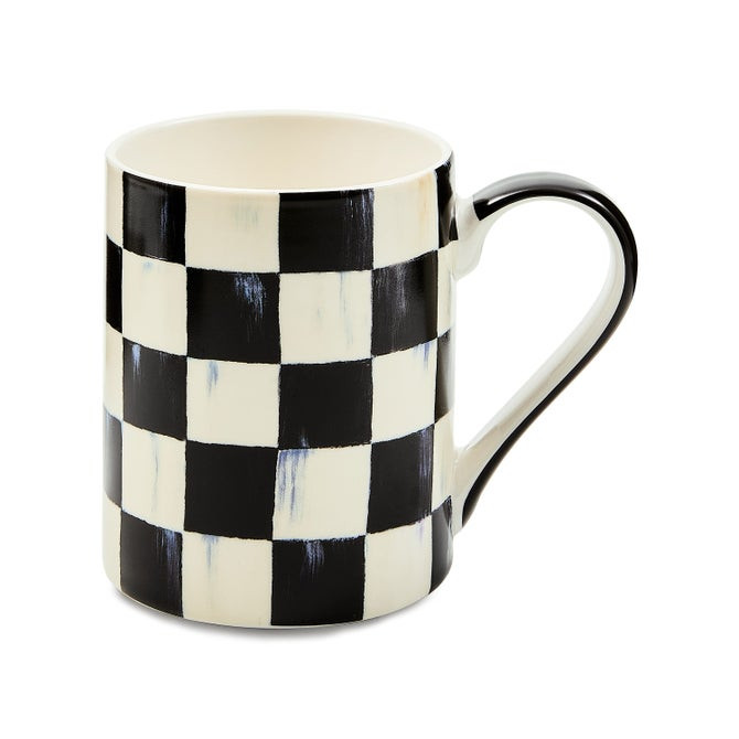 Courtly Check Porcelain Mug | MacKenzie-Childs
