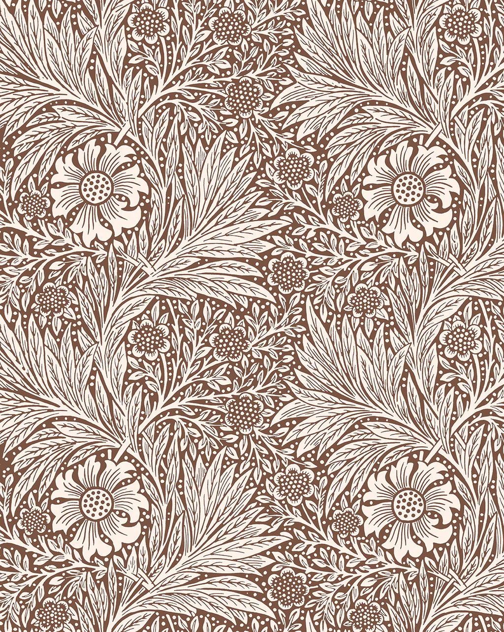 Morris & Co. x McGee & Co. Marigold Umber Wallpaper | McGee & Co.