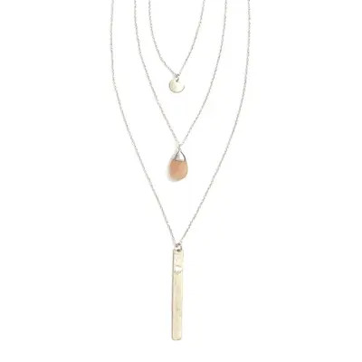 Fair Anita Triple Strand Multi-Way Pendant Necklace - Silver at Nordstrom | Nordstrom