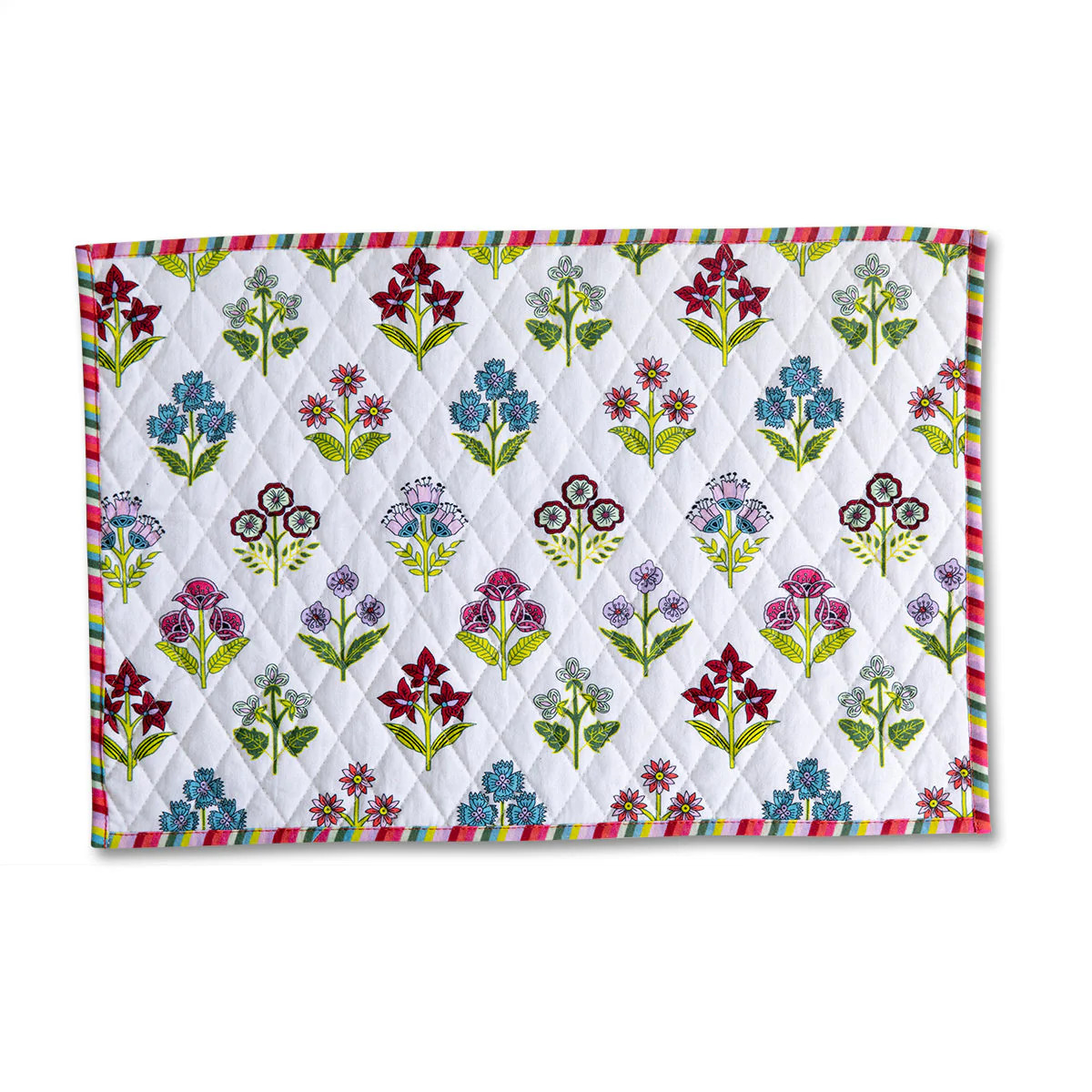 Furbish Studio - Elenna Floral Quilted Placemats - Set of 4 | Furbish Studio