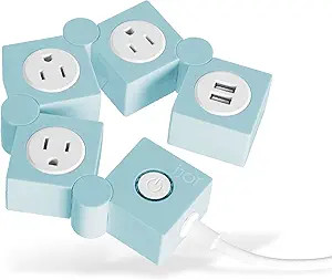 iJoy Rotating Surge Protector- 3 AC Outlets and 2 USB Charging Ports with 5 Ft Extension Cord- Po... | Amazon (US)