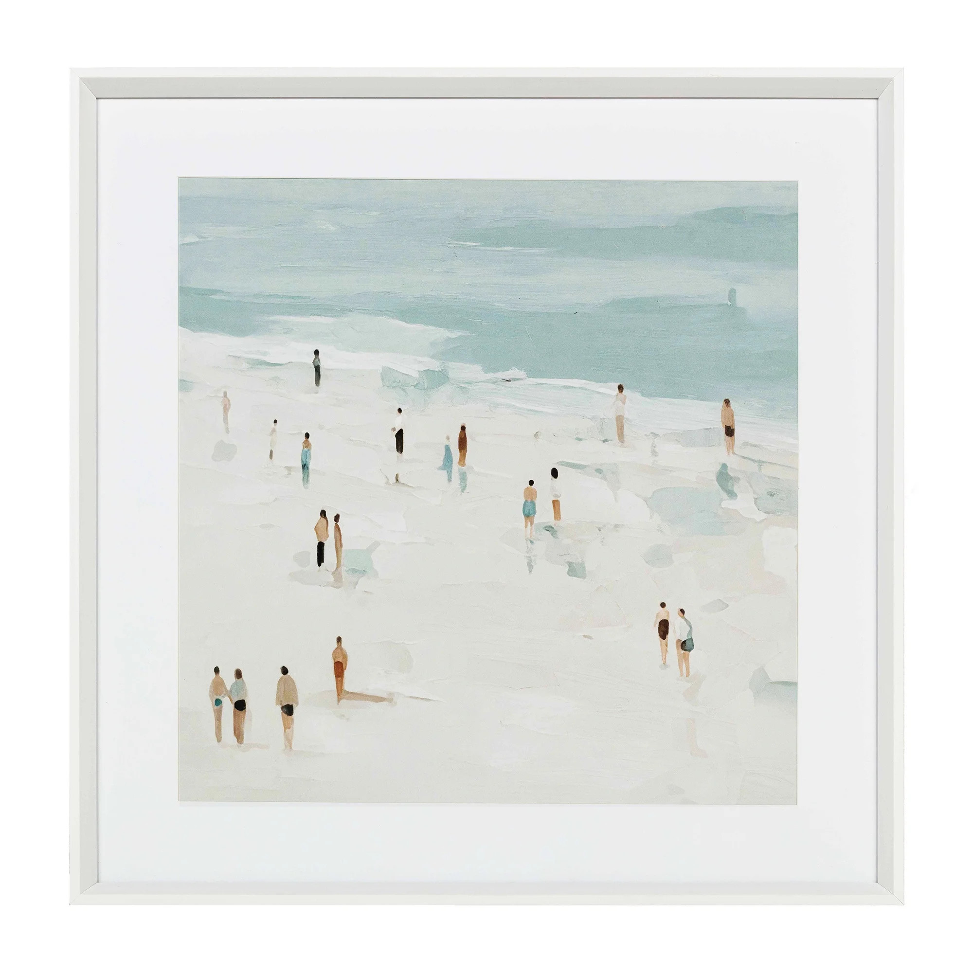 My Texas House Beach Day Memories 24" x 24" Coastal Framed Wall Art | Walmart (US)