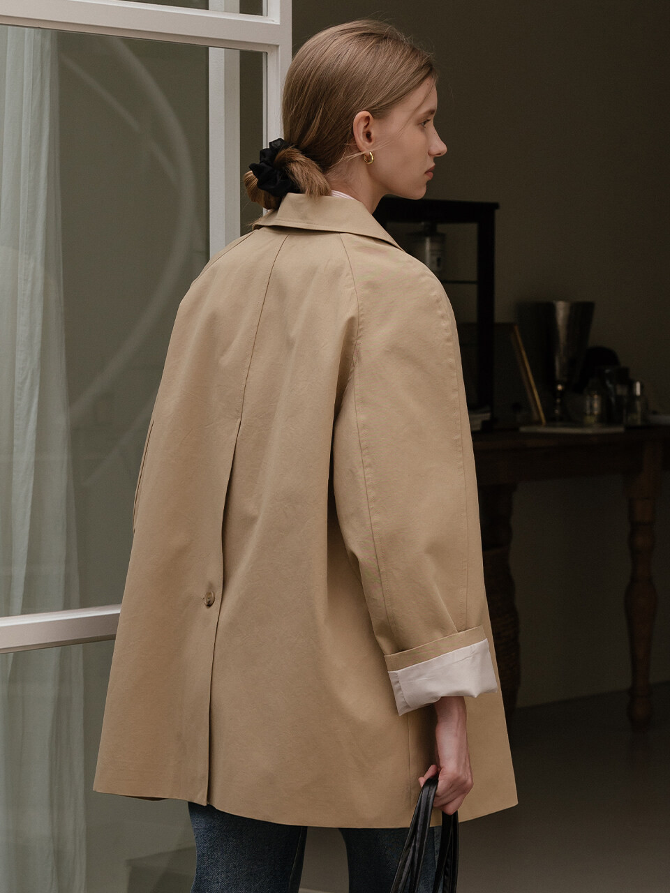 Mac Half Trench Coat (Deep Beige) | W Concept (US)