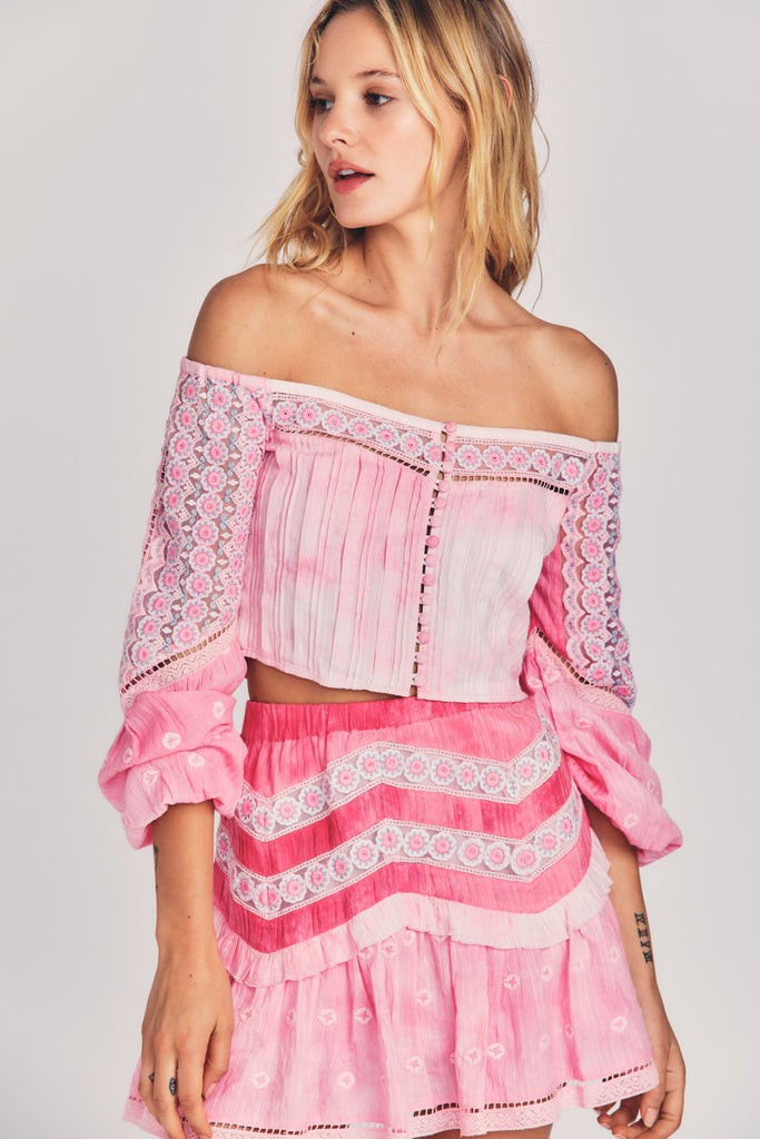 Perris Crop Top | LOVESHACKFANCY