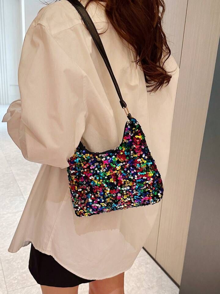 Fashionable Colorful Glitter Bag | SHEIN