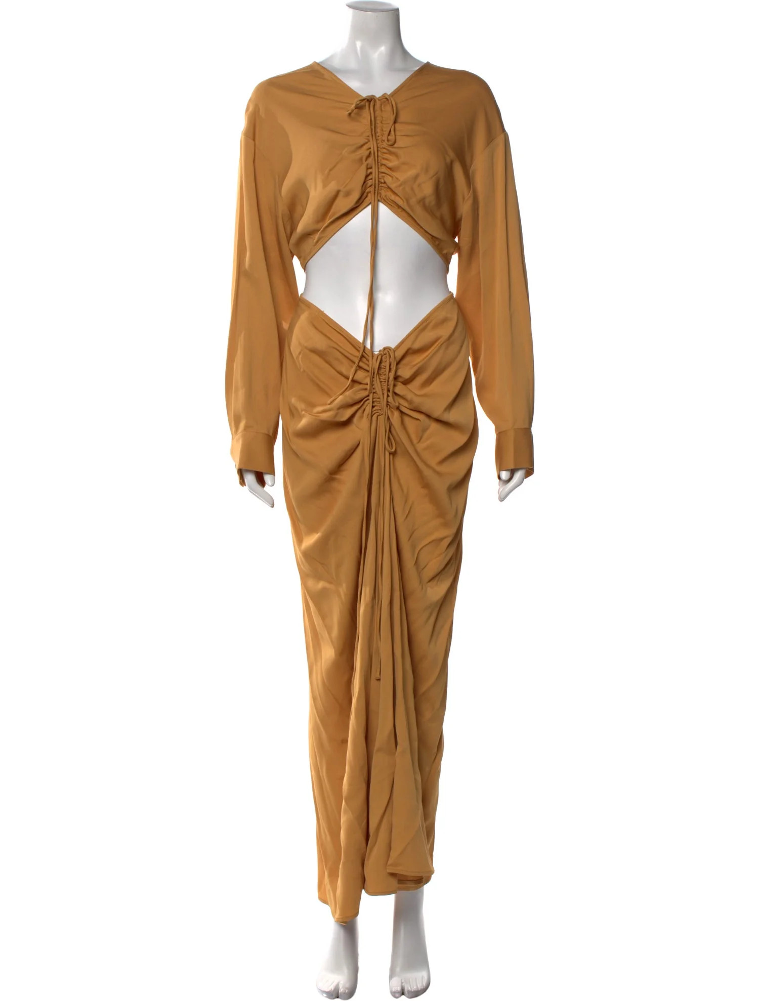 V-Neck Long Dress | The RealReal