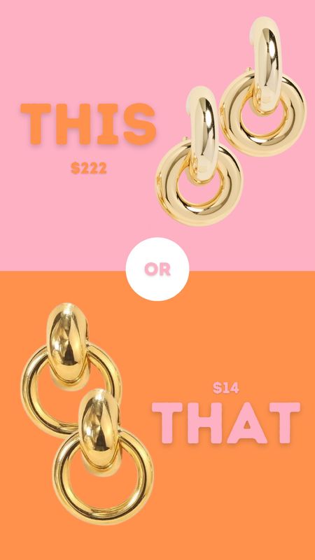 This or That gold hoop earrings … 

#LTKStyleTip #LTKSaleAlert #LTKFindsUnder50