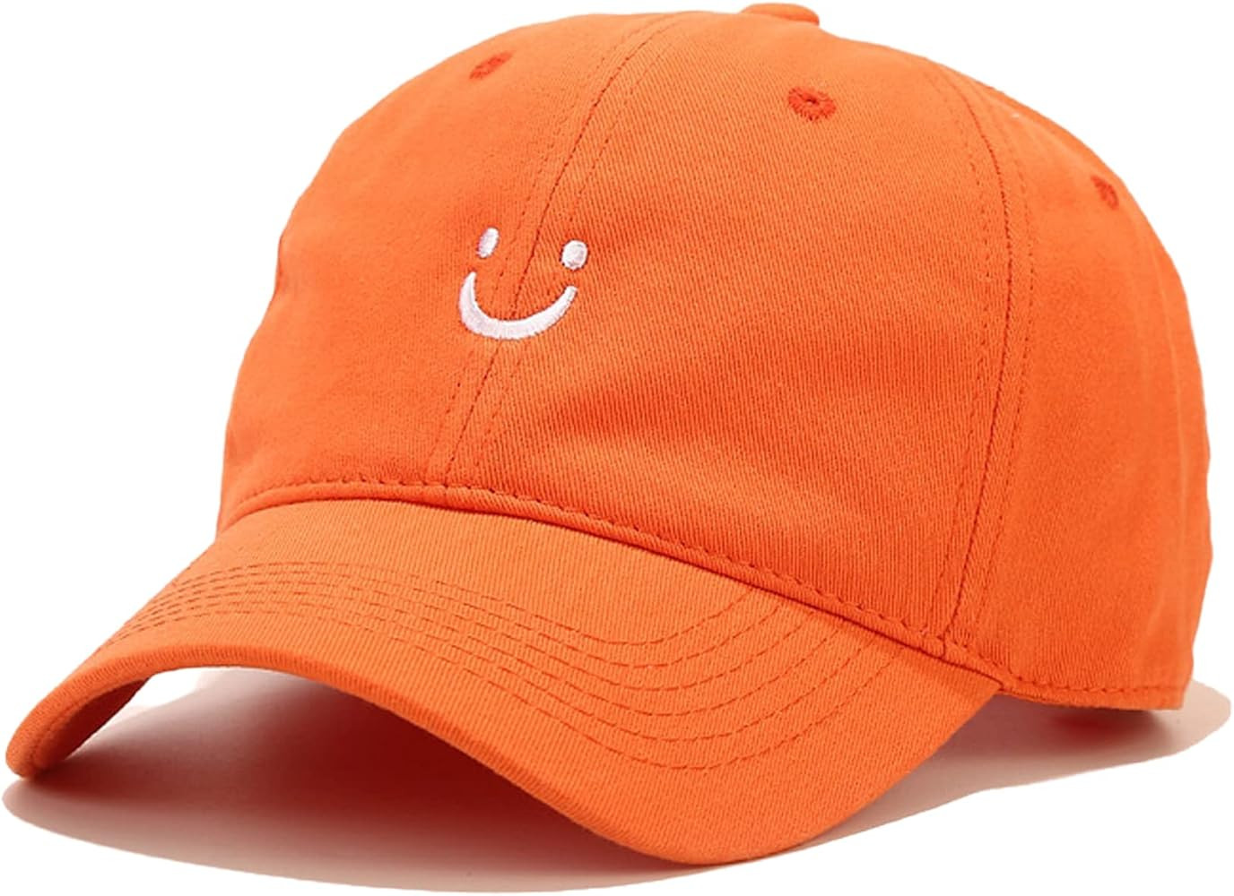 Umeepar Smile Face Baseball Cap for Women Men Adjustable Low Profile Unstructured Cotton Dad Hat | Amazon (US)