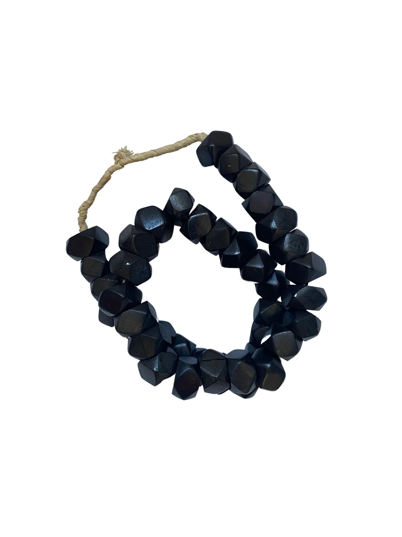 Faceted African Wood Beads, Styling Beads | Etsy (US)