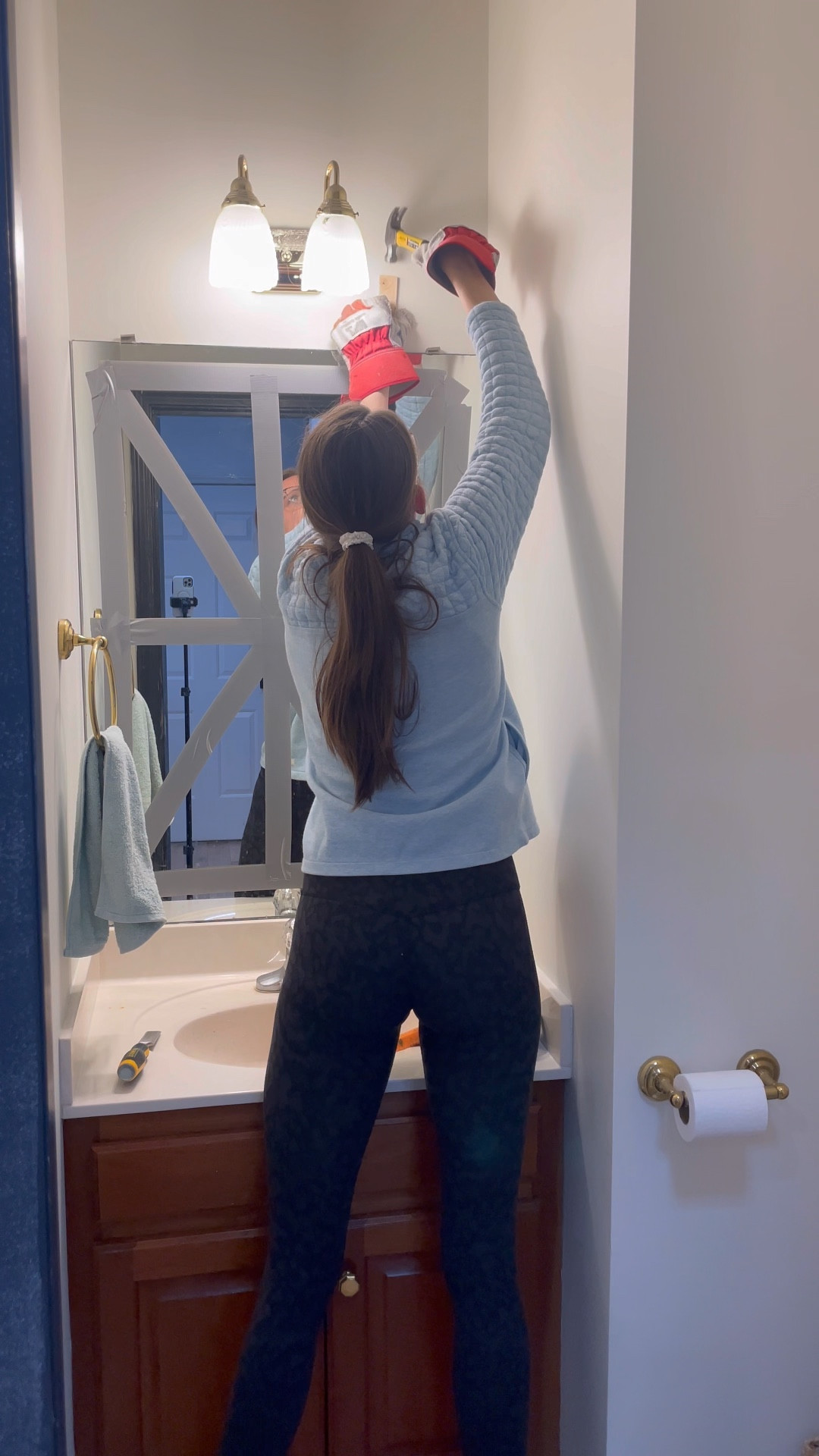 Today’s outfit & tools to remove the mirror! 

#LTKVideo #LTKhome