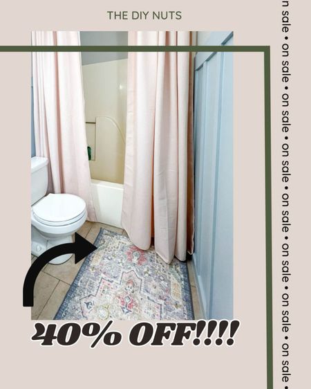Rugs on sale today only at Target. Get up to 40% off. We love our printed accent rug in our bathroom. Perfect modern mix. 

#LTKhome #LTKfindsunder50 #LTKxTarget