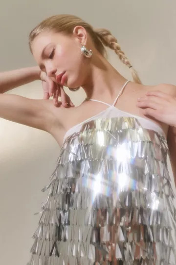 Glamorous Metallic Sequin Mini Dress | Urban Outfitters (US and RoW)