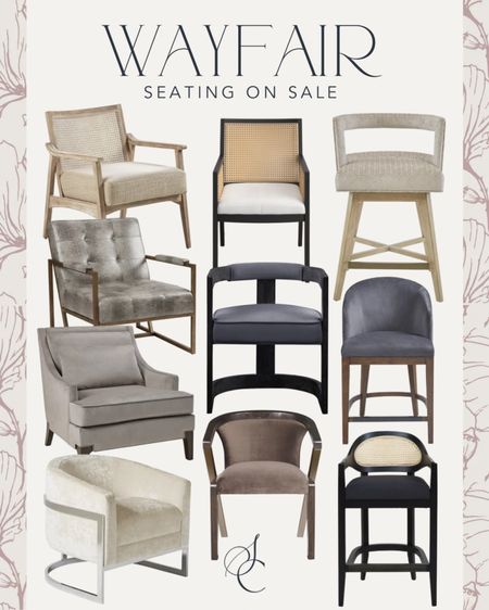 Accent chairs, dining chairs, and kitchen counter stools on sale at Wayfair!

dining room, living room

#LTKstyletip #LTKhome #LTKsalealert