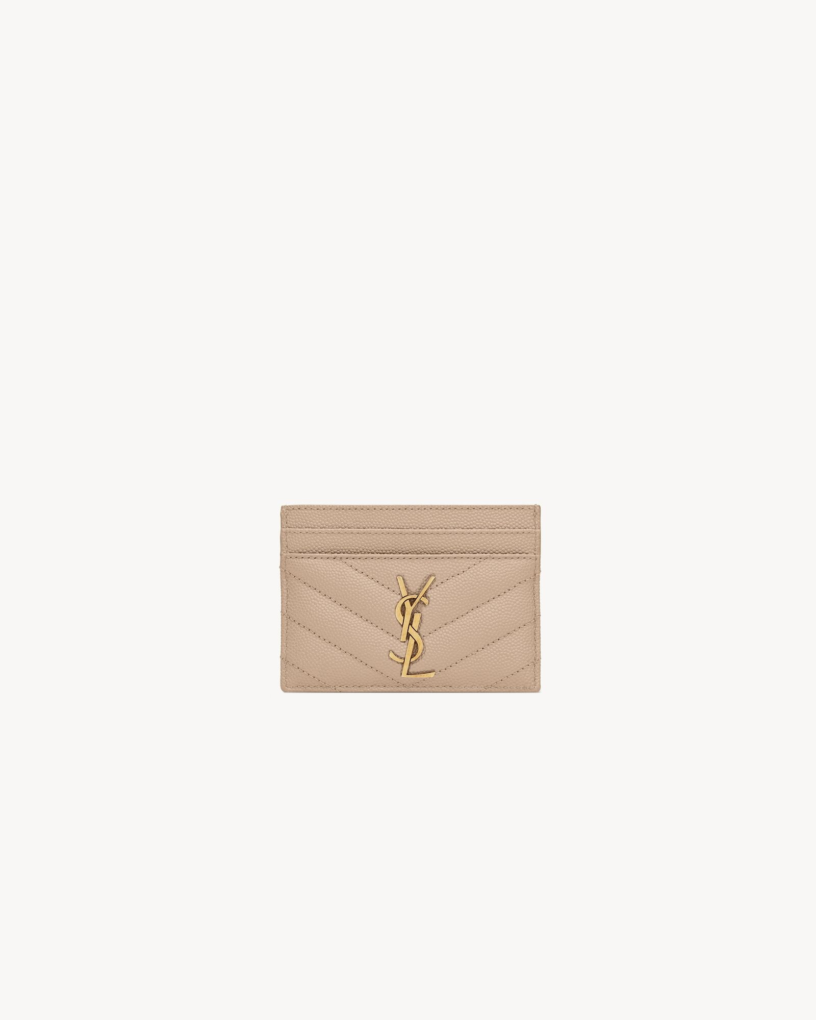 Monogram card case in grain de poudre embossed leather | Saint Laurent __locale_country__ | YSL.c... | Saint Laurent Inc. (Global)
