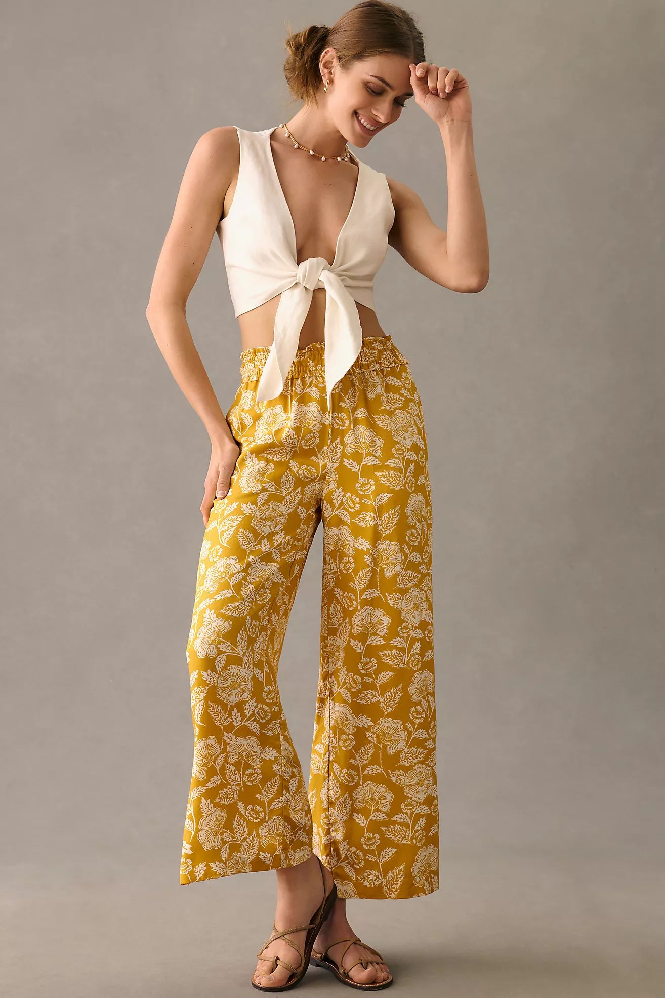 By Anthropologie Wide-Leg Pull-On Pants | Anthropologie (US)